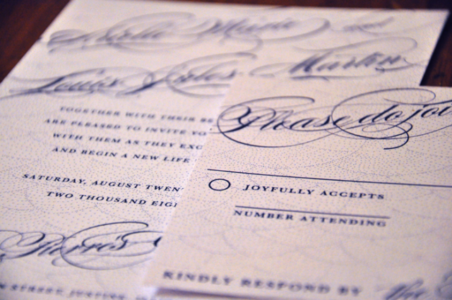 Arielle Wedding Invitation by foreverwedding close up